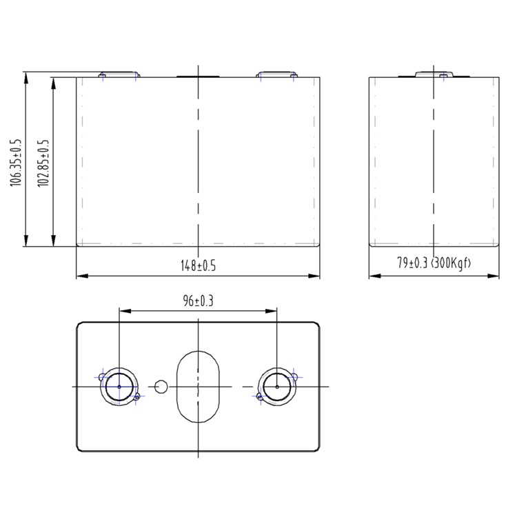 3.2V 135AH High rate Prismatic Power LiFePO4 Cell