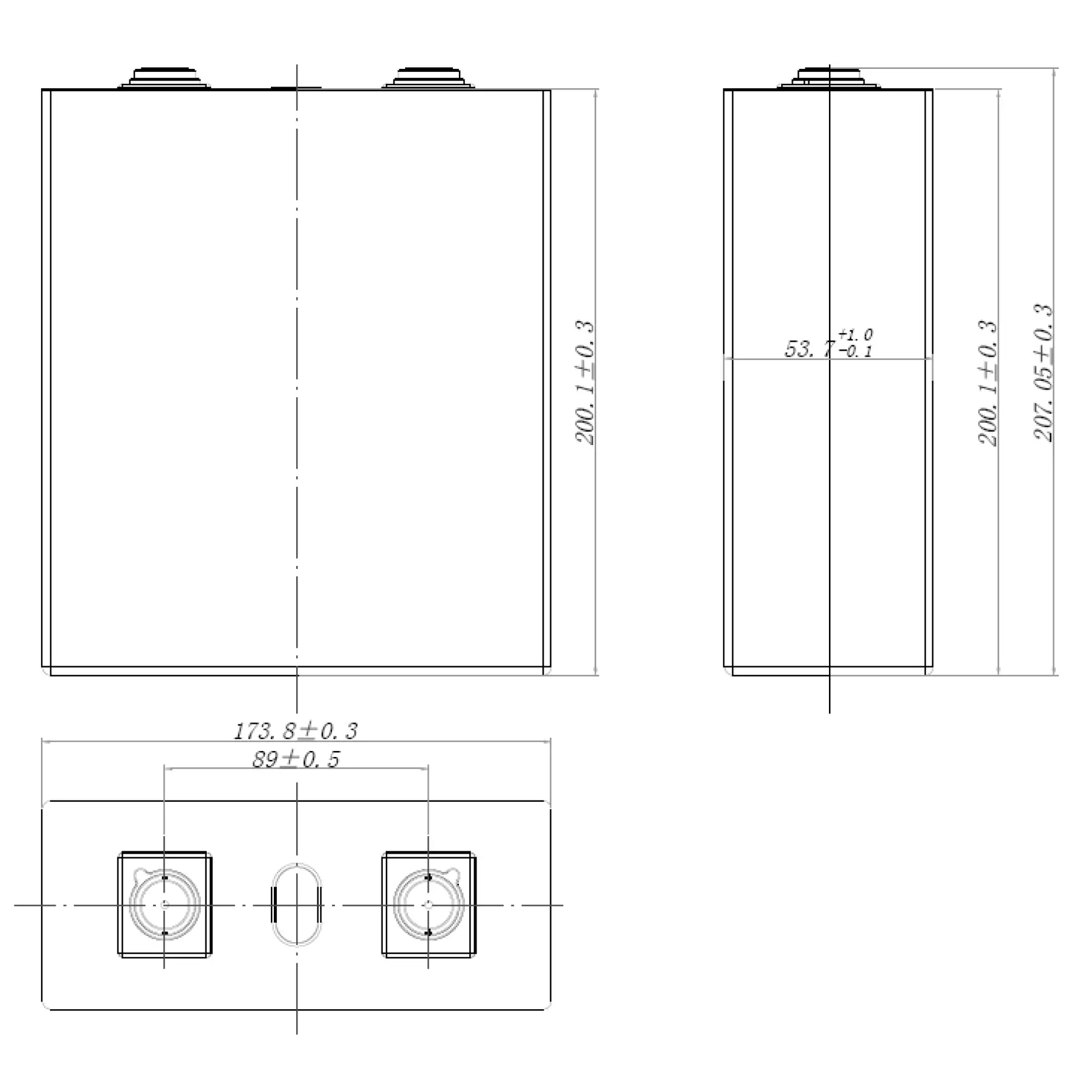 1P16S 51.2V 202Ah LiFePO4 Battery Module