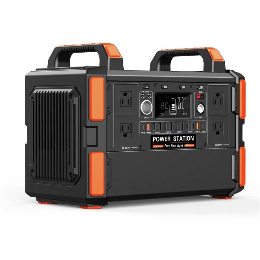 Pure Sine Wave 1000W LiFePO4 Portable Power Station