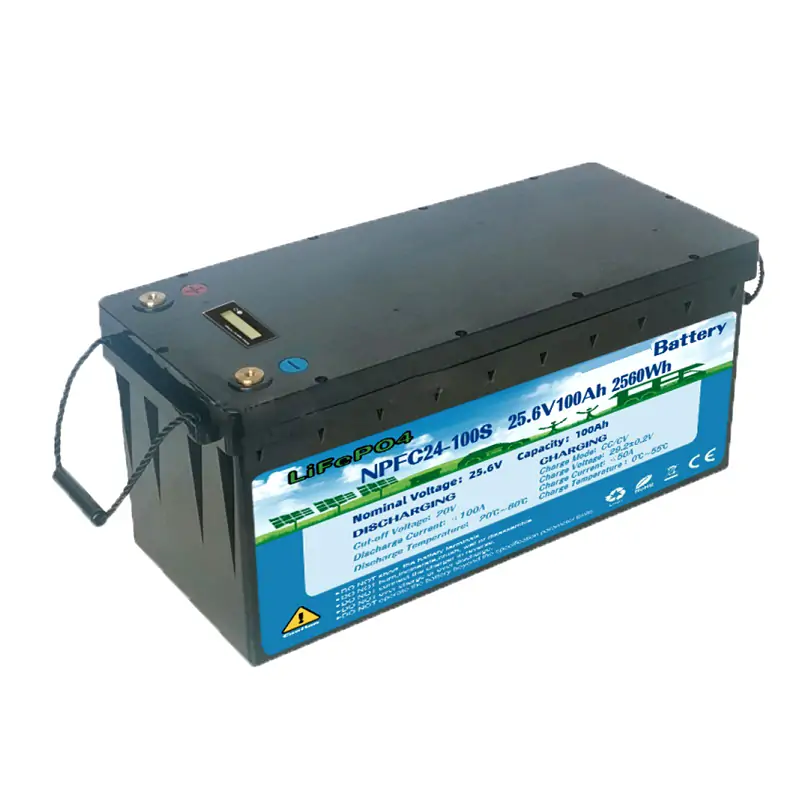 NPFC24-100S 25.6V 100Ah Lithium iron LiFePO4 Battery Pack