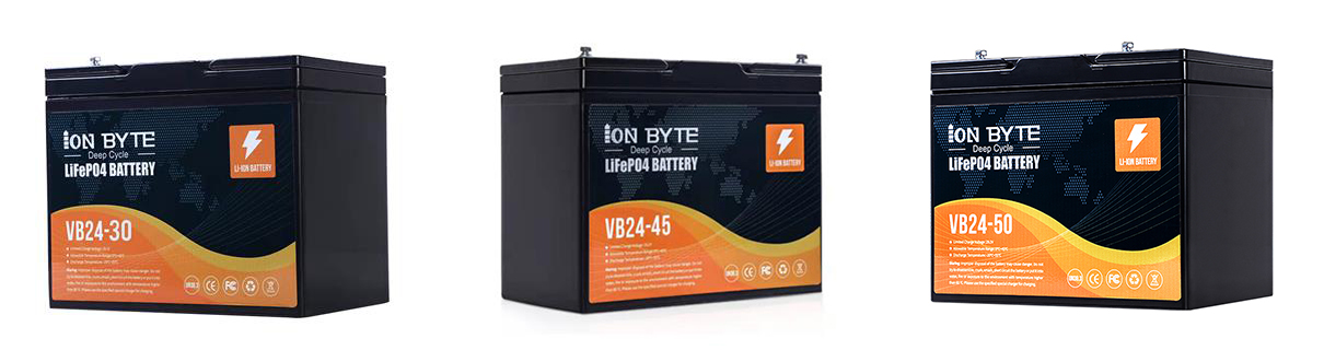 24V 30Ah 45Ah 50Ah Deep Cycle LiFePO4 Solar Battery Pack