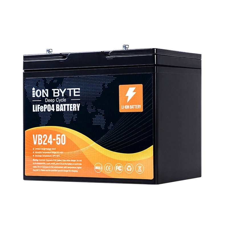 24V 30Ah 45Ah 50Ah Deep Cycle LiFePO4 Solar Battery Pack