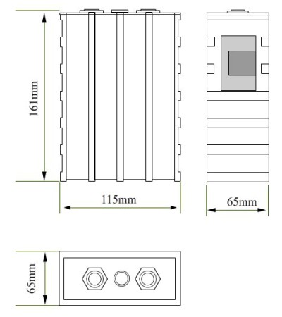  SD-LFP-40AH dimension