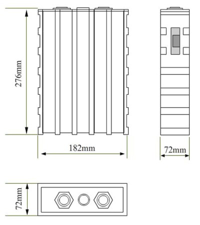  SD-LFP-180AH dimension