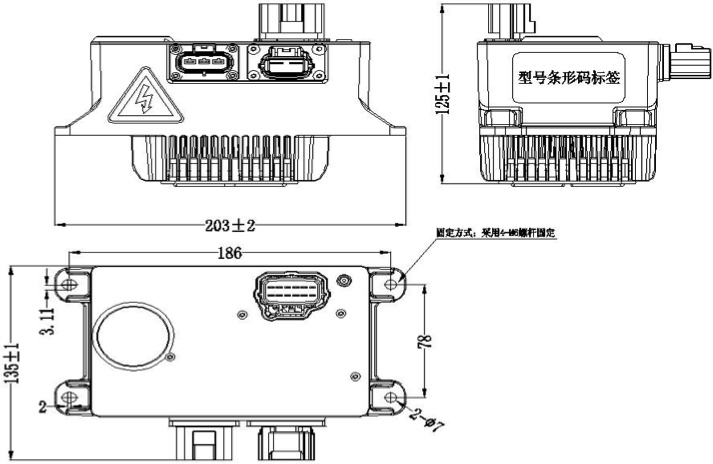  Installation size,Label