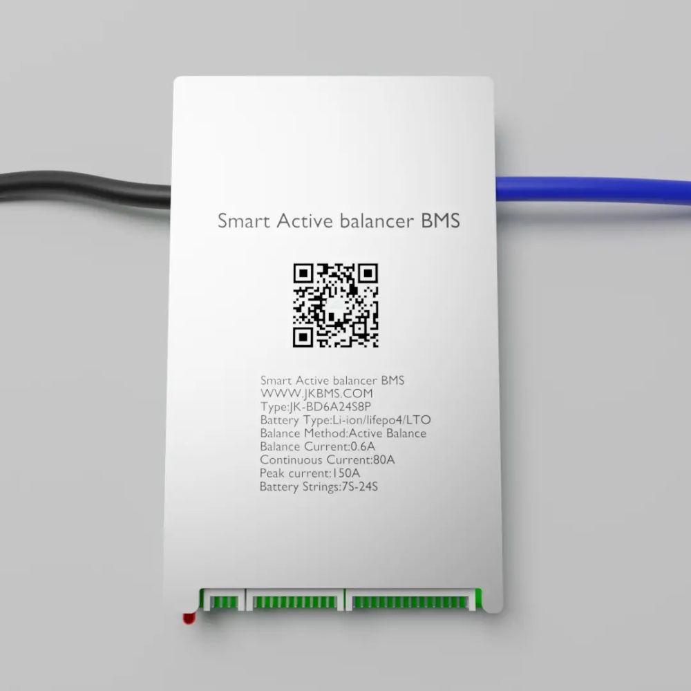 JK-BD6A24S8P Smart Active Balance Li ion/LTO/LiFePO4 Battery Management System​(BMS)