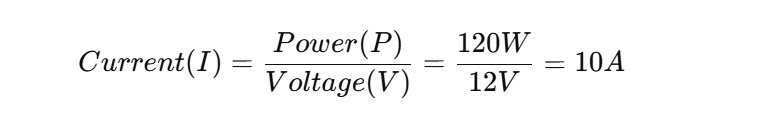 Current calculation formula