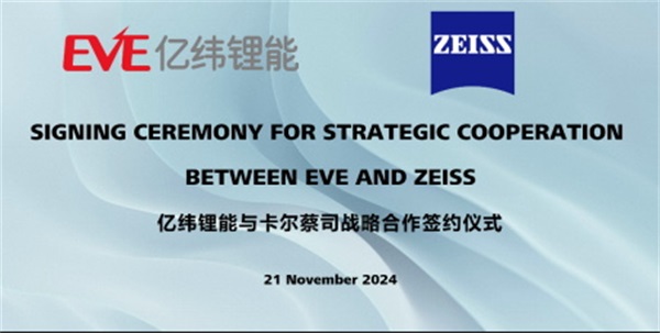 ZEISS and EVE Energy Establish Strategic Partnership