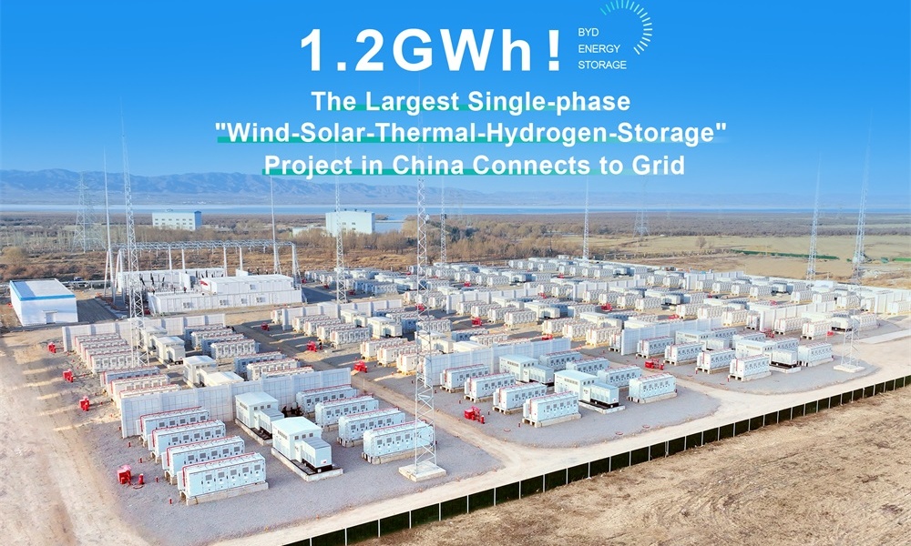 BYD Powers Daihai Energy Storage Plant to Full Grid Connection