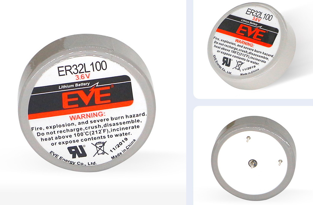 ER 32L100 3.6 V Lithium Battery Button Cell Li/SOCl2 Battery